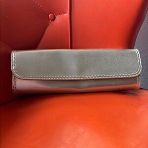 NWOT Silver Gap clutch pink interior snap closure